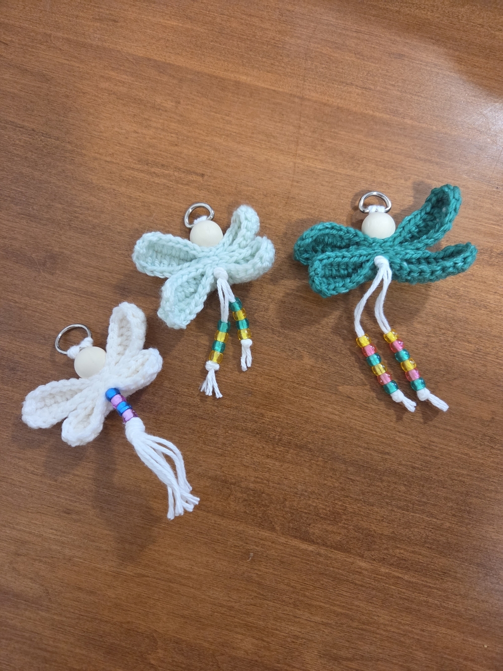 Handmade Crochet Dragonfly Keychains 1/$10
